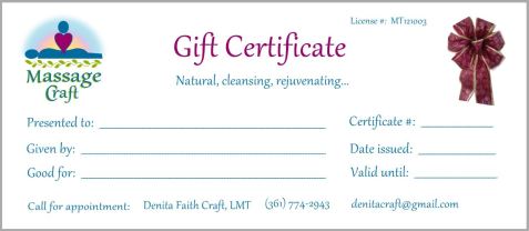 Bow Gift Cert