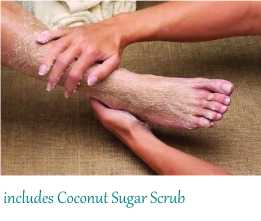Print coconut sugar scrub